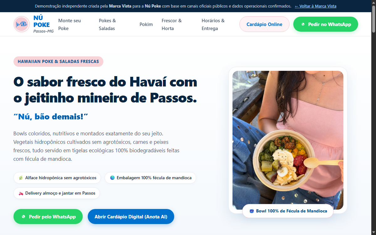 Prévia da demonstração real da Nú Poke